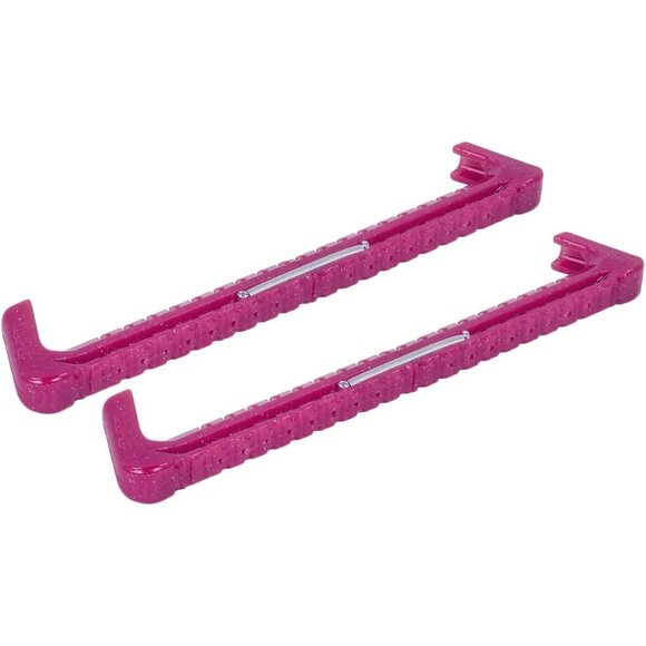 Ice Skate Blade Guards - Universal Size -Pink Glitter Winter Games NEW - Picture 1 of 4